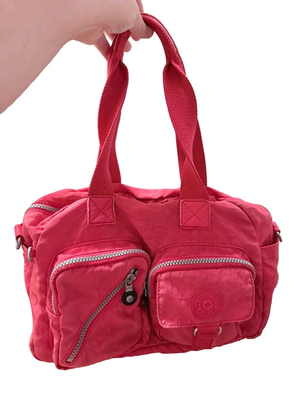 Kipling Vibrant Red Nylon Tote
