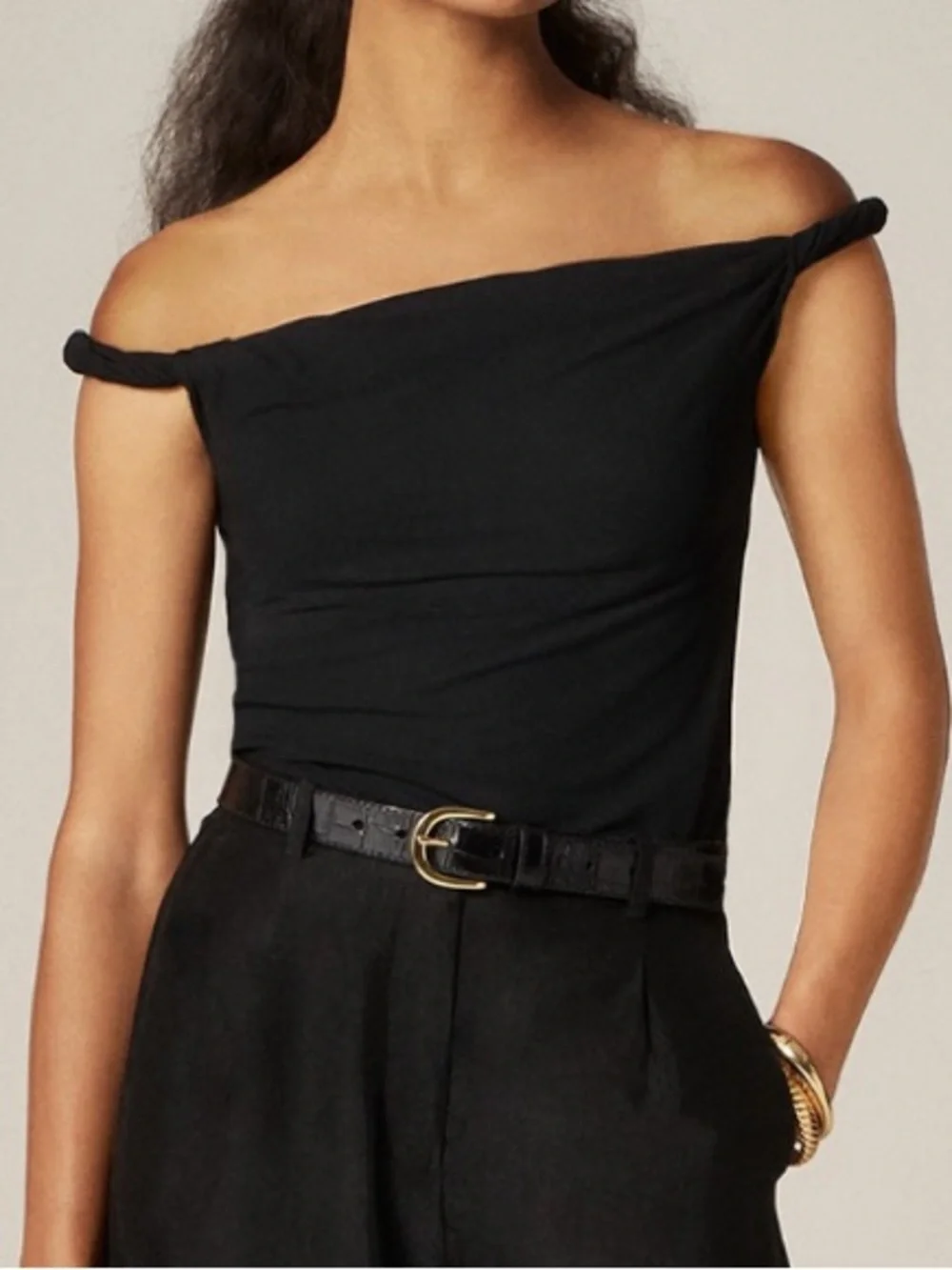 J.Crew Off-the-shoulder Twist Tank Top