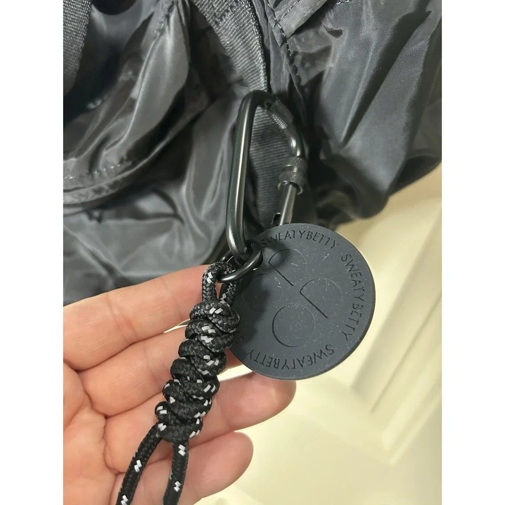 NWT Sweaty Betty Nylon Rucksack Backpack Black Lightweight Travel Gym Everyday