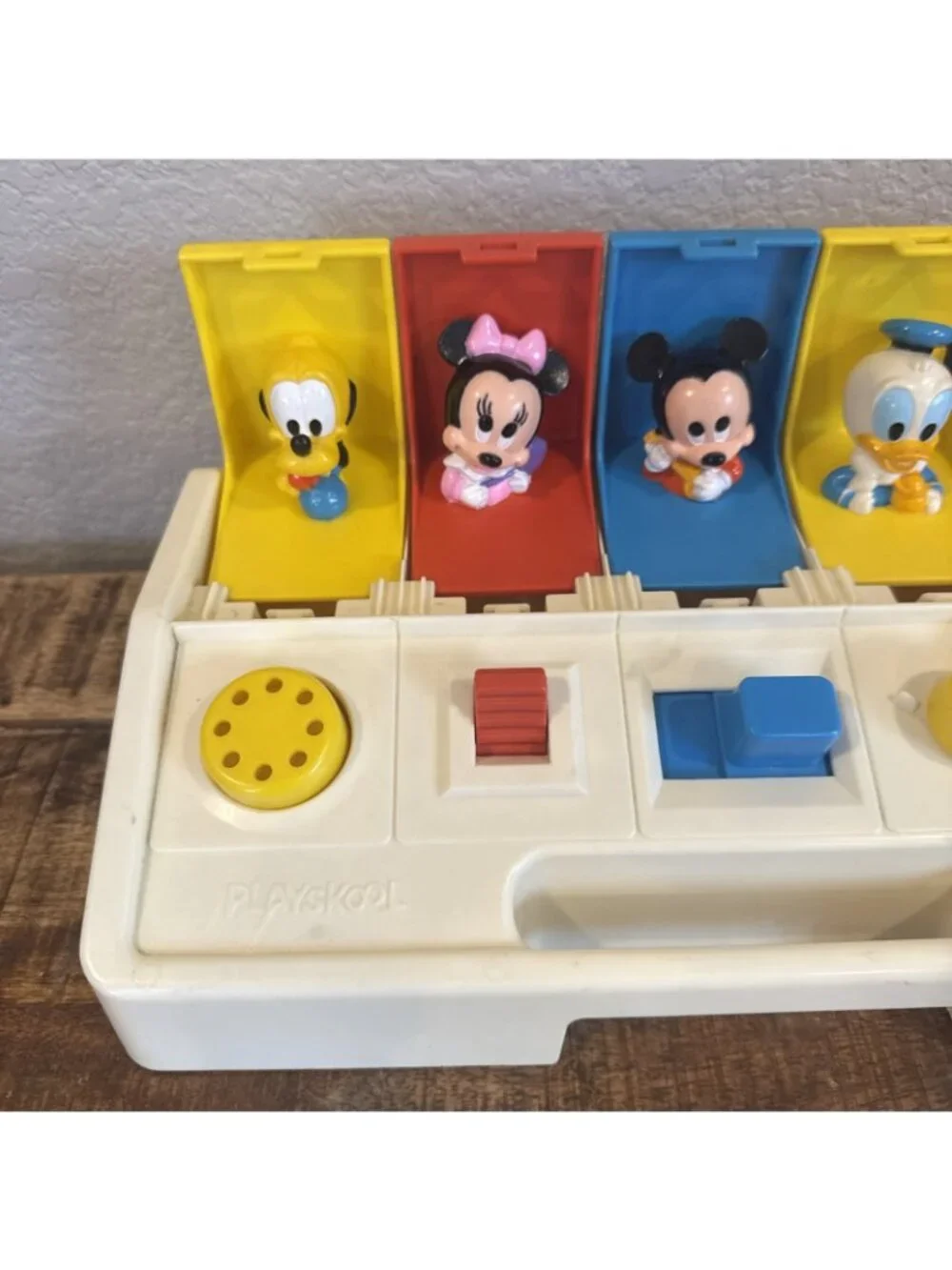 Vintage Fisher Price Discovery Bunny Plush Baby Activity Rabbit Rattles Mirror