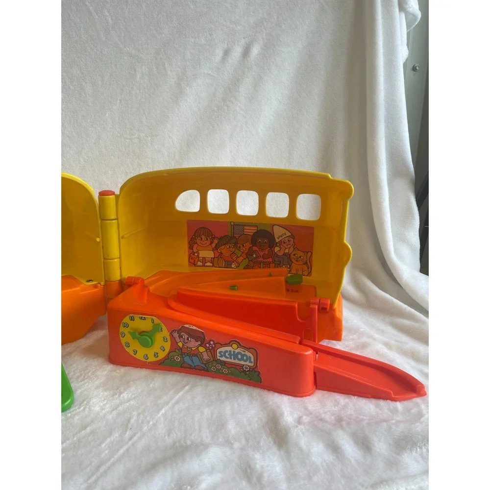 Vintage Mattel Preschool Yellow School Bus‎ Toy Vehicle Car