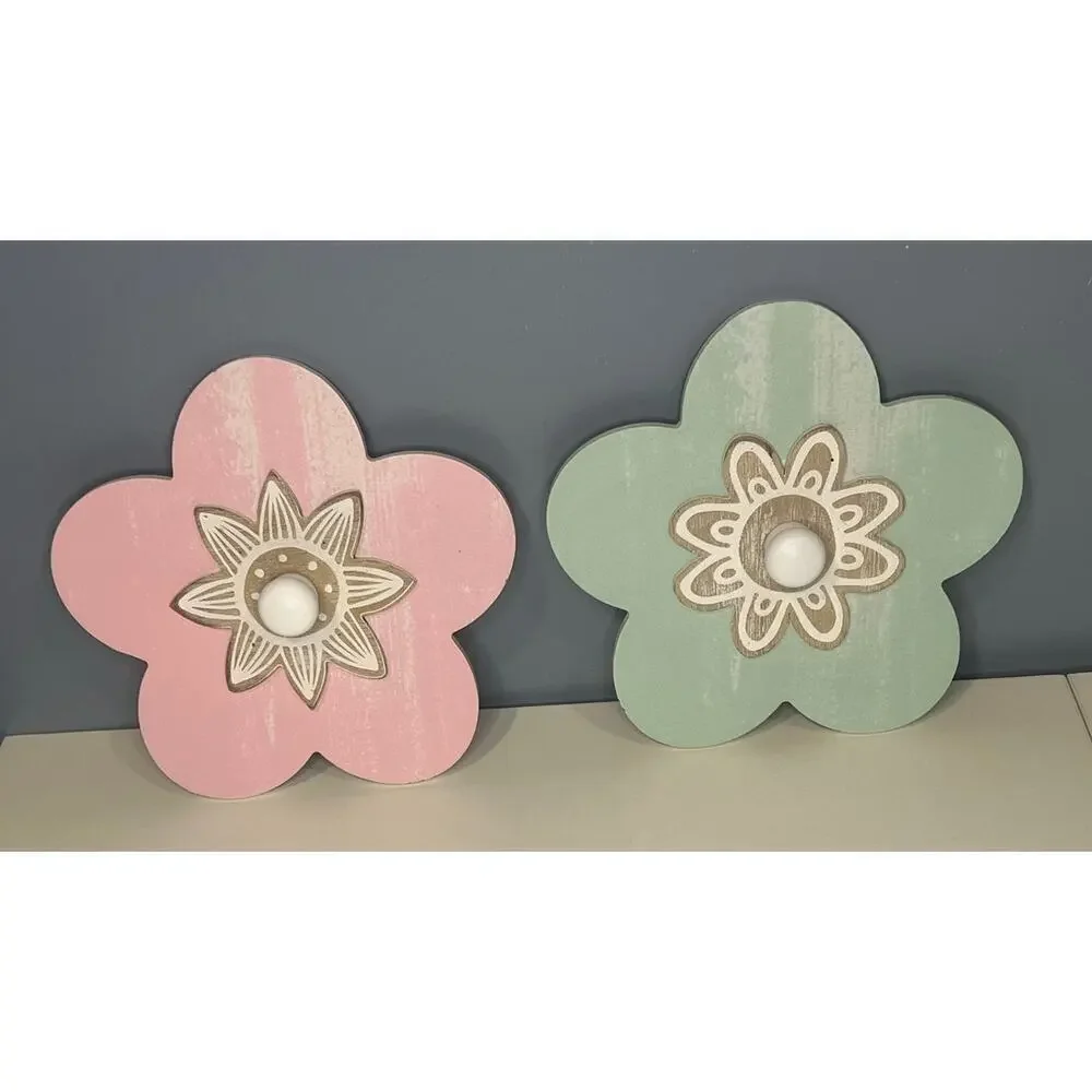 Set of 2 Flower Wall Hooks