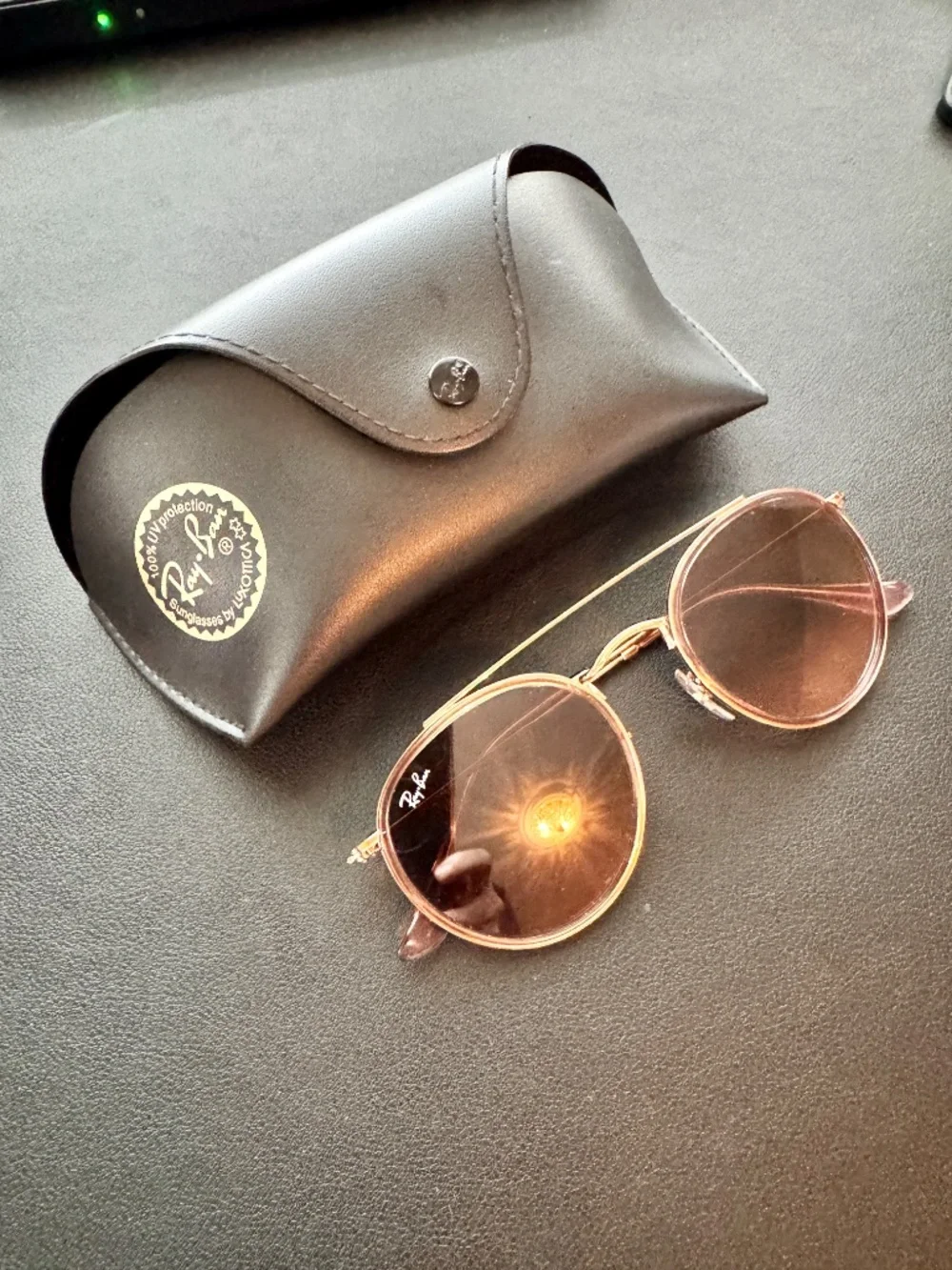 Ray-Ban rose gold