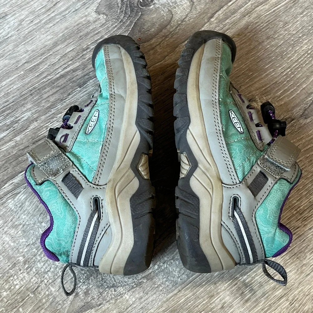 Keen Knotch Peak Kids Toddler 9 Teal Purple Hiking Sneakers 1026066
