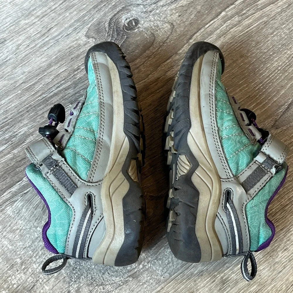 Keen Knotch Peak Kids Toddler 9 Teal Purple Hiking Sneakers 1026066