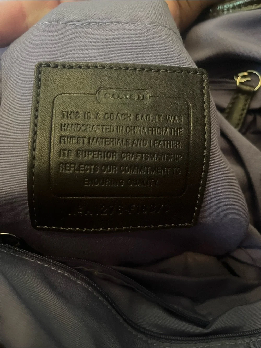 Coach Brown Signature Canvas Shoulder Bag with Tan Strap