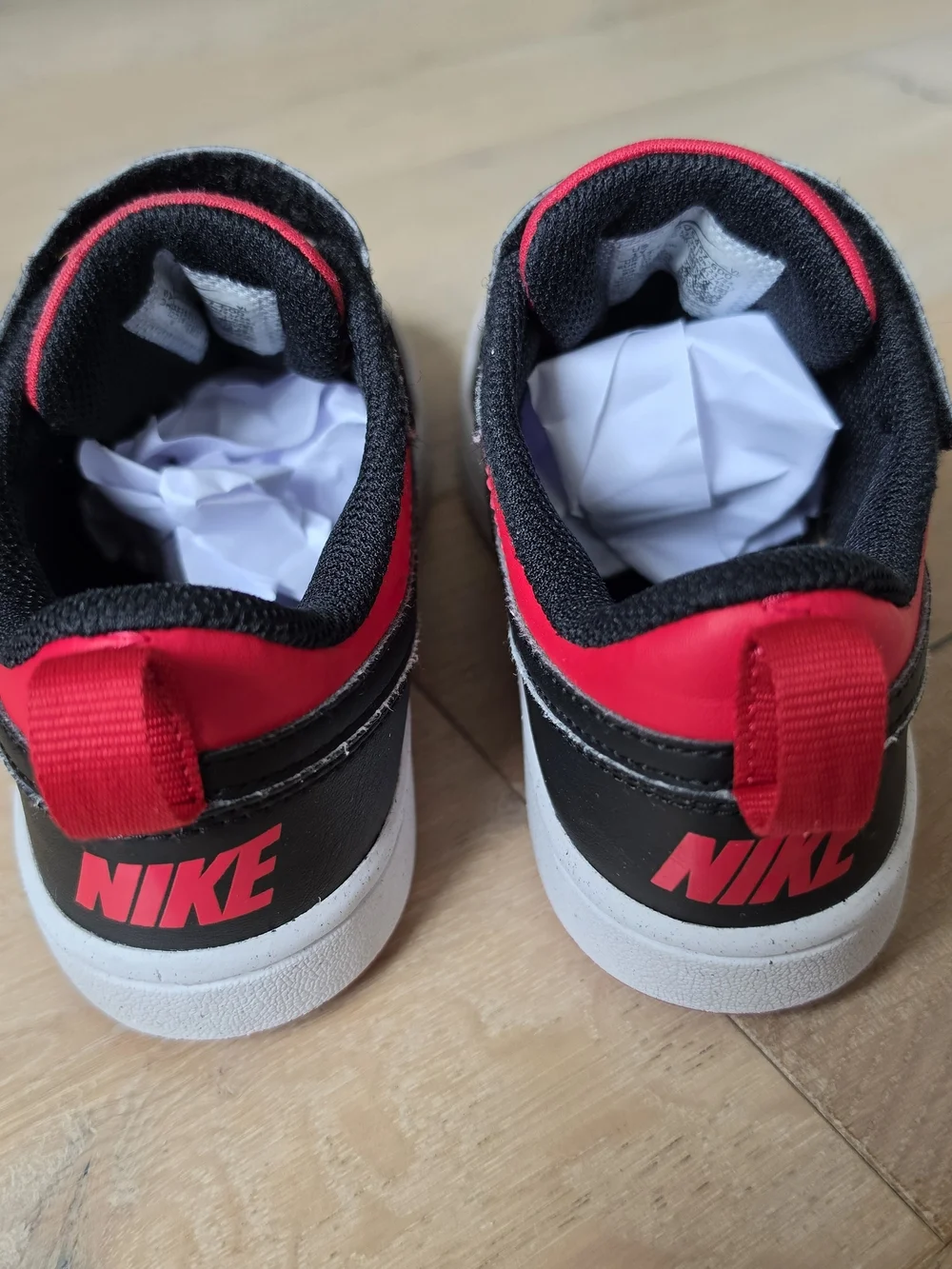 Nike Court Borough Low 2 Kids Bred Black/University Red/White Size 1Y