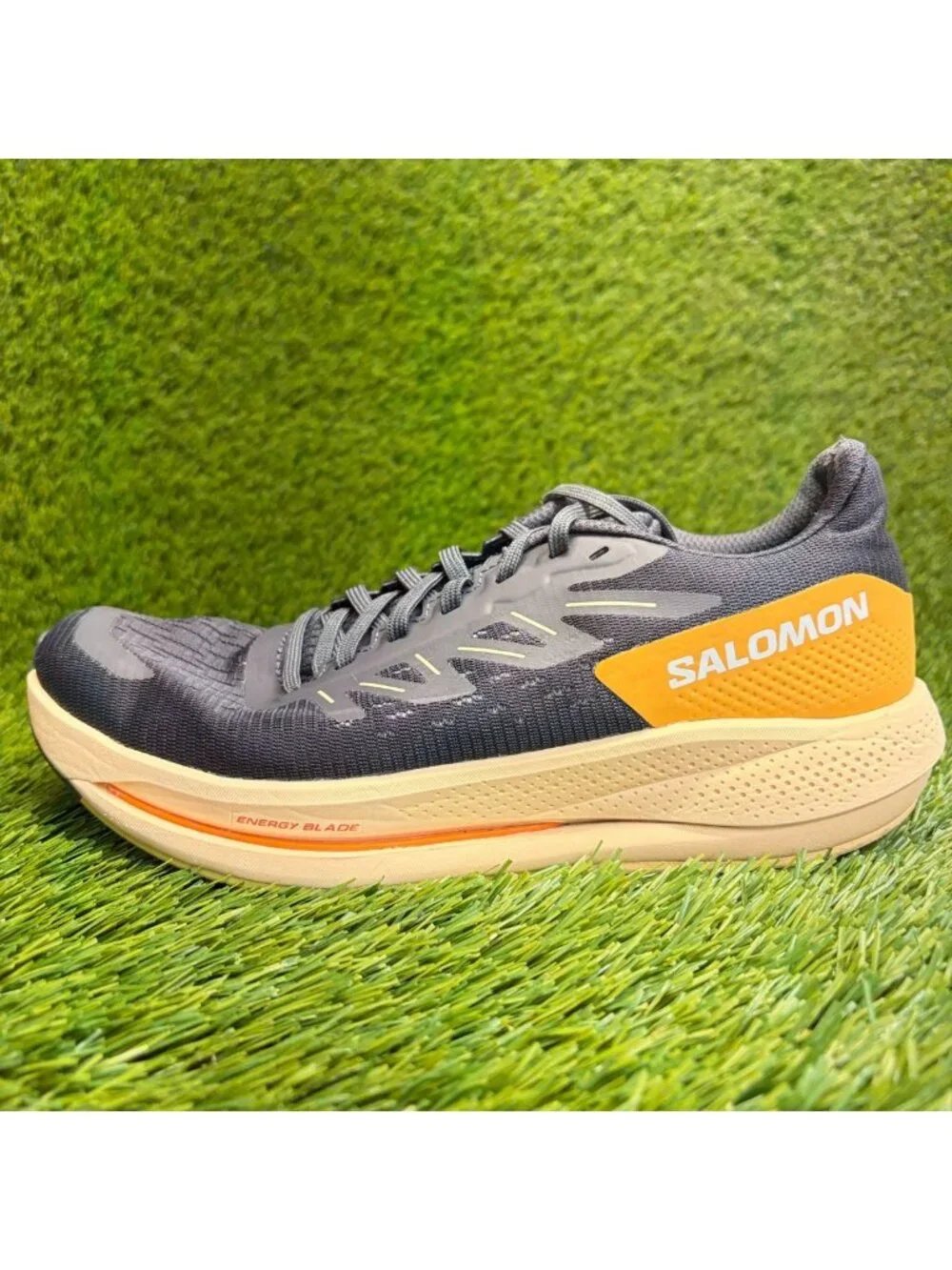 Salomon Spectur Womens Size 8 Blue Gray Athletic Running Walking Shoes Sneakers