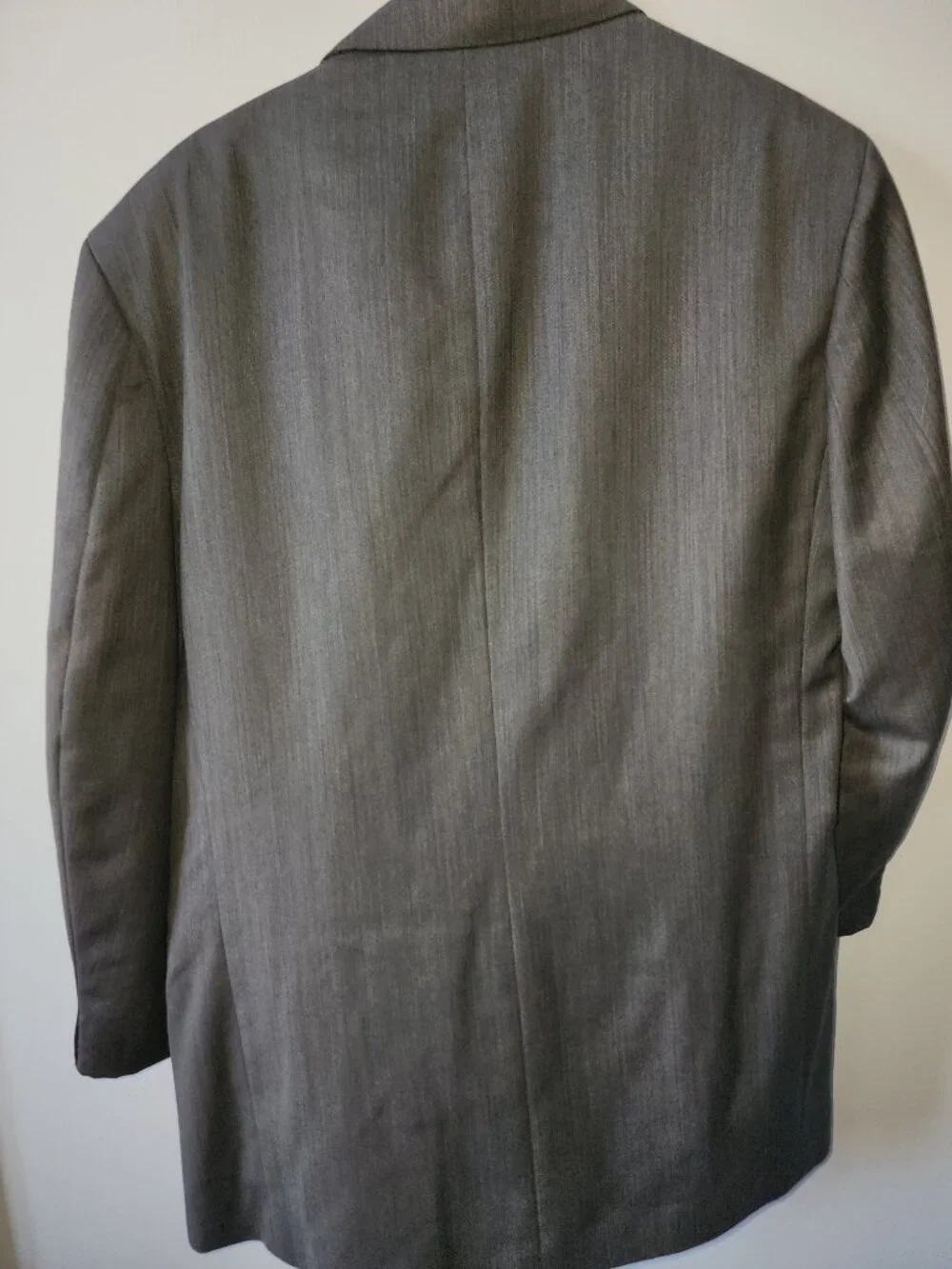 Oscar de la Renta Jacket Men’s 42R Wool Cashmere Blazer & Vest Set Gray Brown
