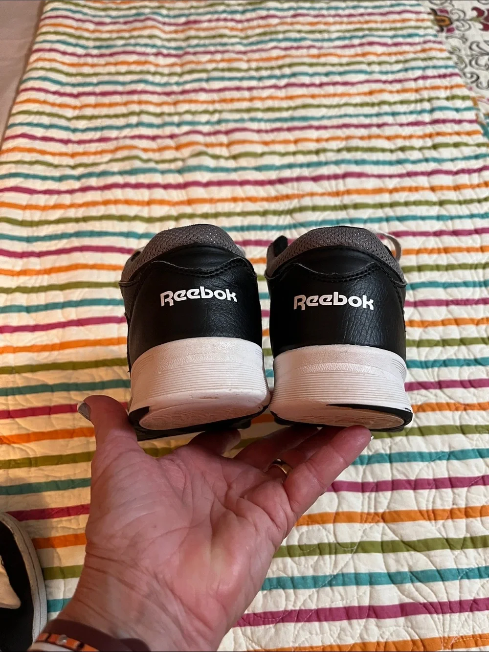 Reebok foot scuffs