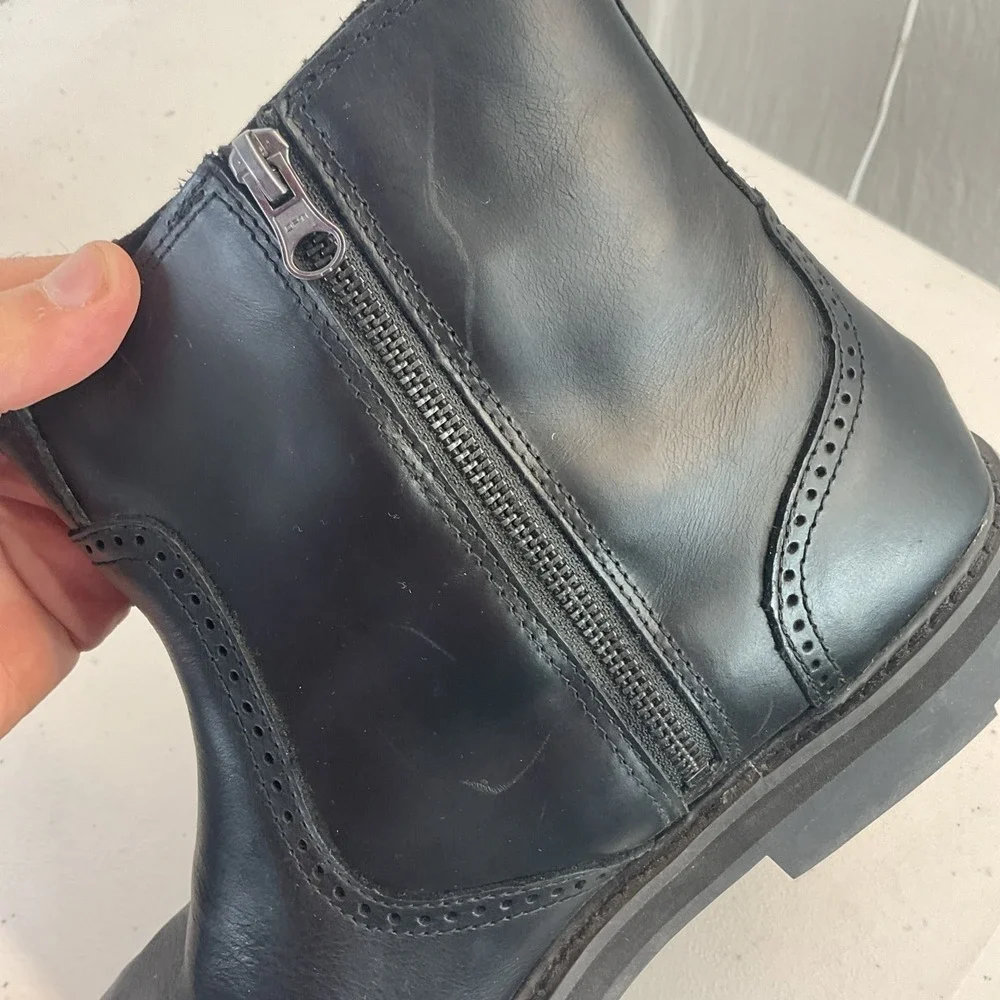 Timberland‎ Squall Canyon WP Chelsea Zip Boots Men's 11.5 Black Leather A297A