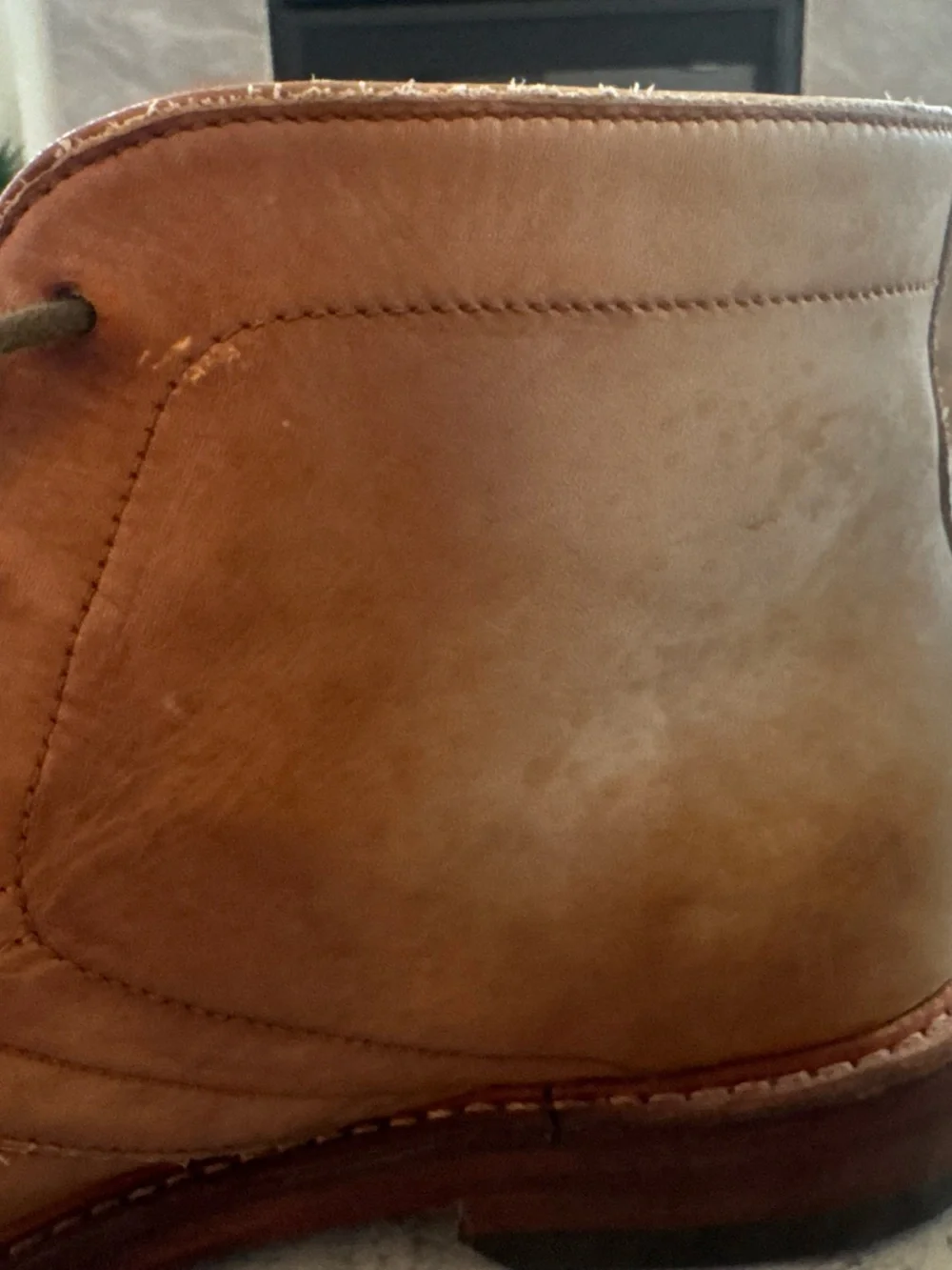 Frye Men's Leather Chukka Boots in Cognac Brown