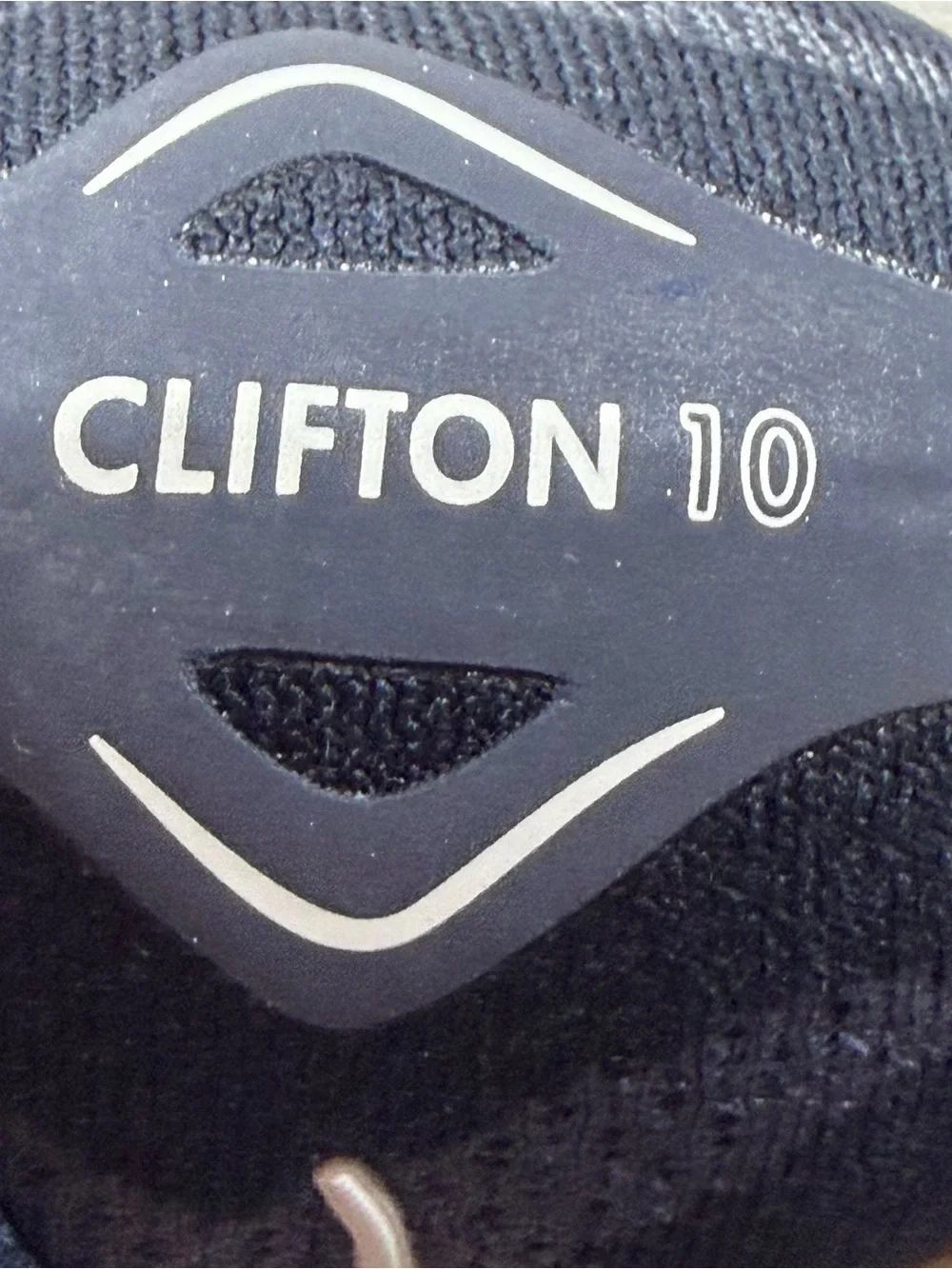 Hoka Clifton 10 Navy and White Cushioned Running Sneakers