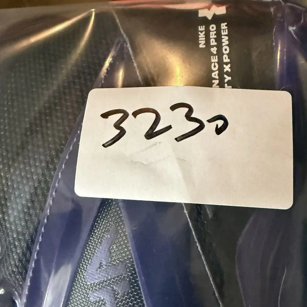 Size 10.5-Nike Alpha Menace 4 Pro Football Cleats Black Purple IB2507-004 RARE
