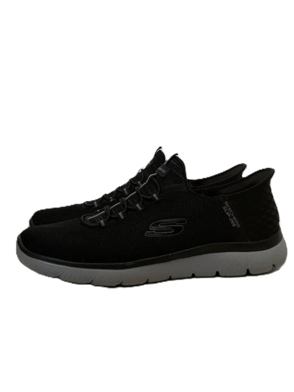 Skechers Hands-Free Slip-Ins Shoes Men's Sz 15 Black Sneakers Summits High Range