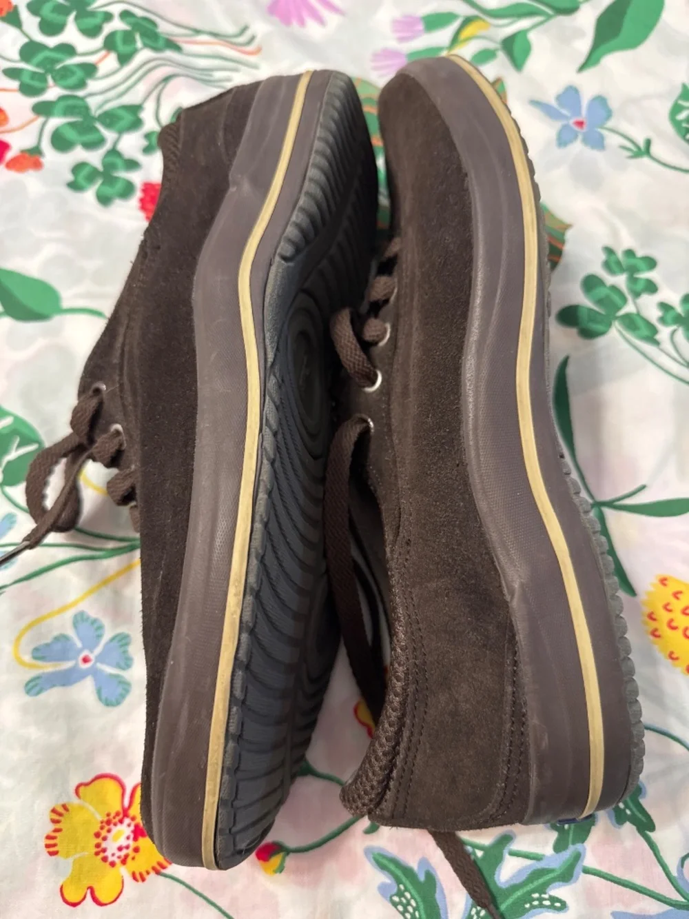 Keds  brown suede, tennis shoes, size 9