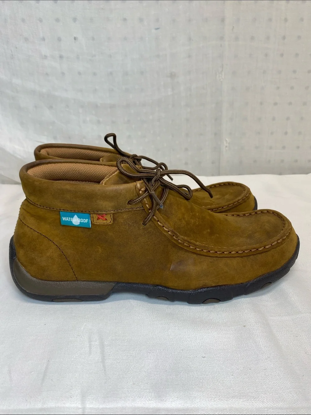Twisted X Brown Suede Men's Chukka Boots Antibacterial Washable Waterproof Brown