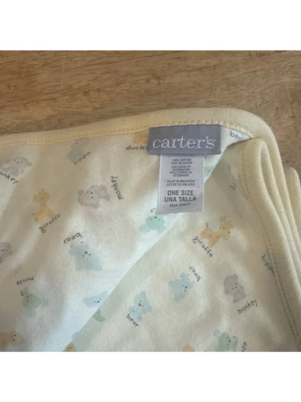 Carters cotton lovey giraffe