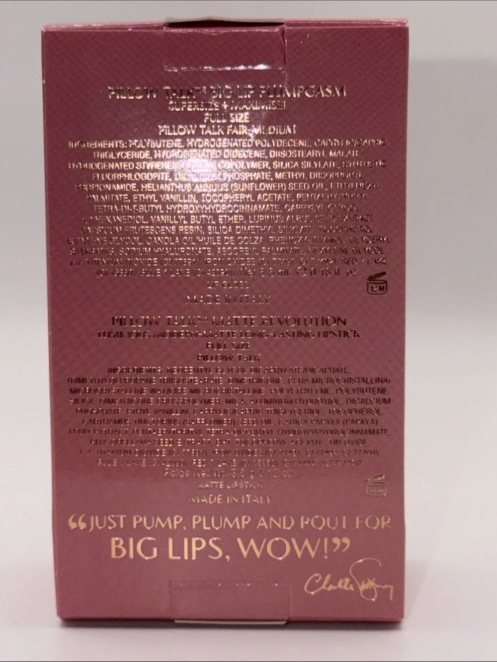 Charlotte Tilbury this exclusive