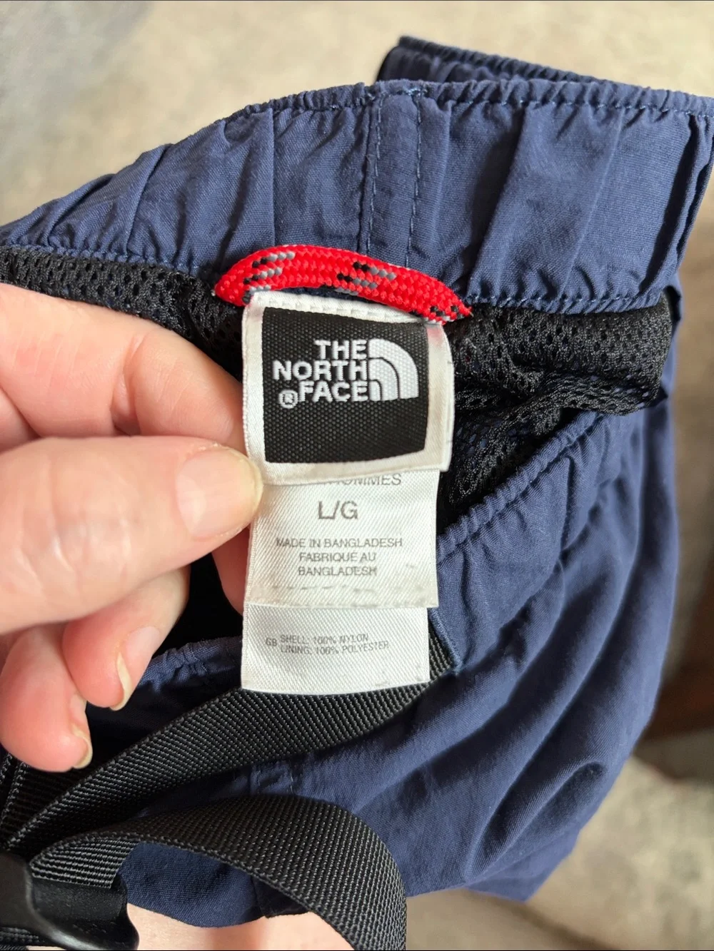 The North Face Navy Blue Nylon Cargo Shorts
