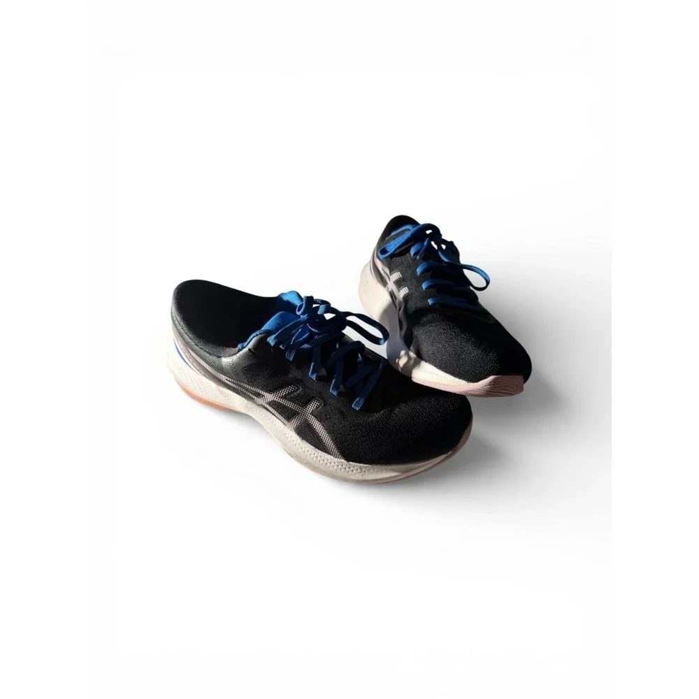 Asics Gel-Pulse 13 Running Shoes Womens 8 Black Electric Blue 1012B035 Sneaker