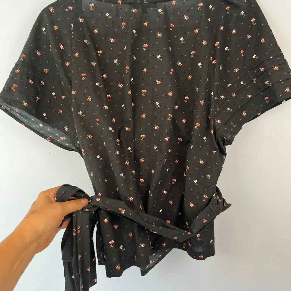 Madewell wrap blouse