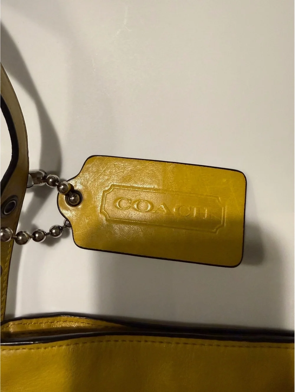 Coach Mustard Yellow Leather Crossbody Shoulder Bag D1481-32281