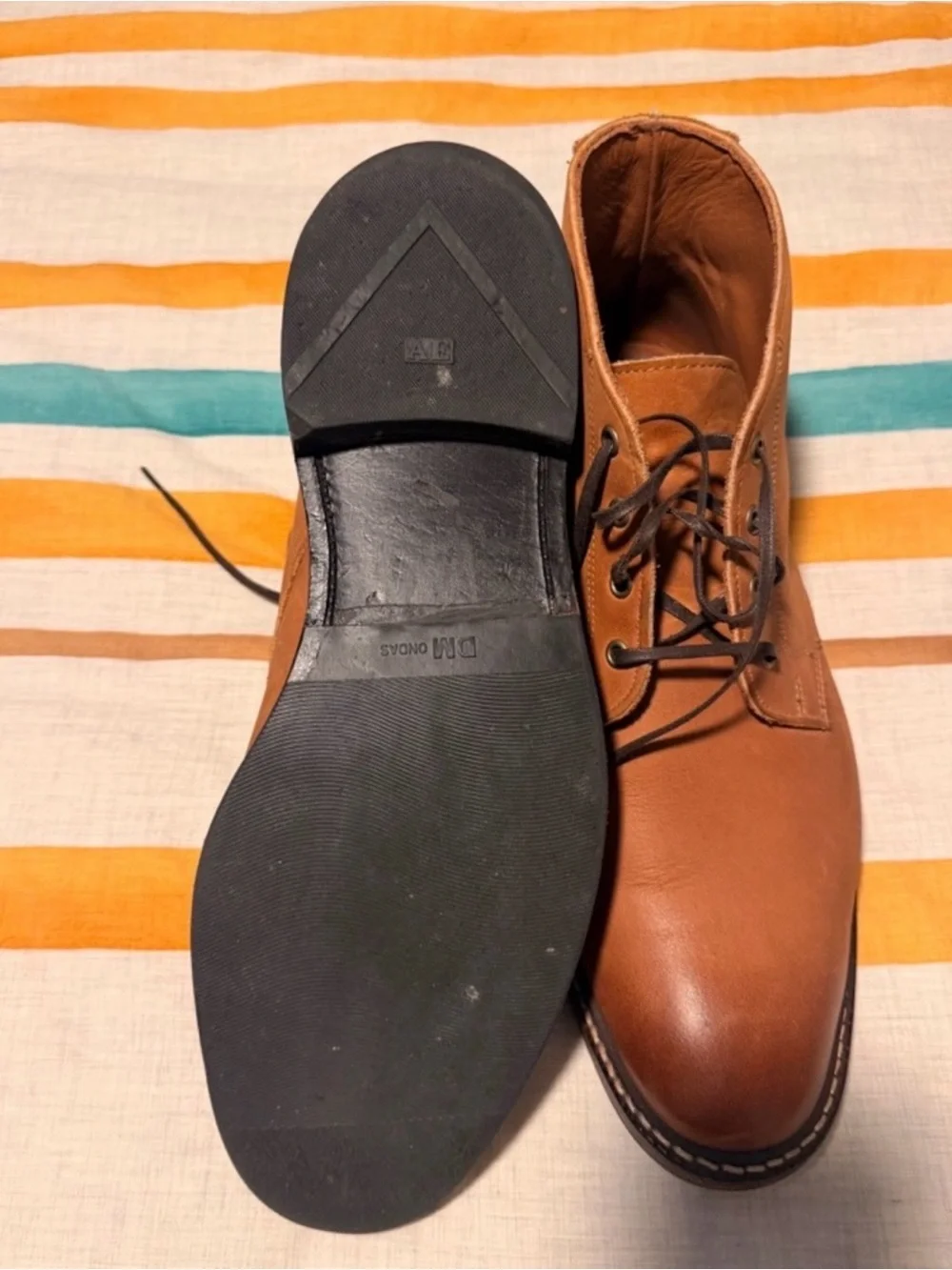 Allen Edmonds Tan Brown Leather Chukka Boots