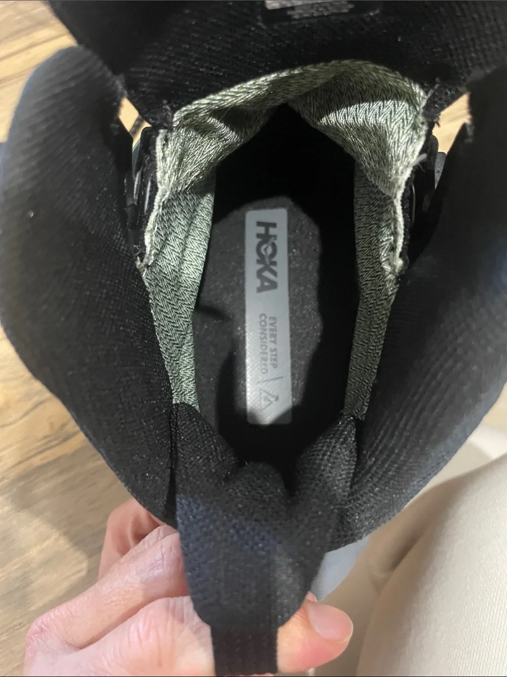 Hoka Black Anacapa Mid Hiking Boots