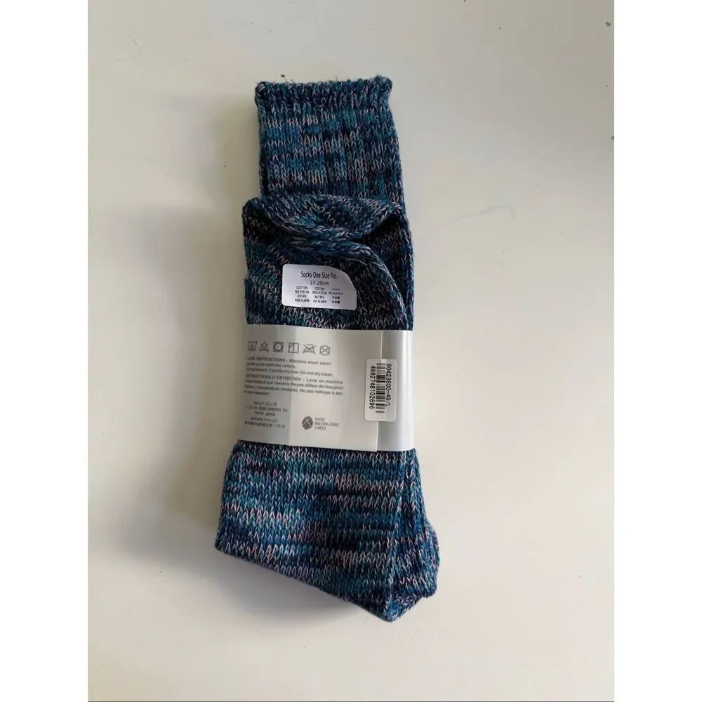 Anonymous ISM Socks Crew Made in Japan Cashmere Blend One Size Fits Most
