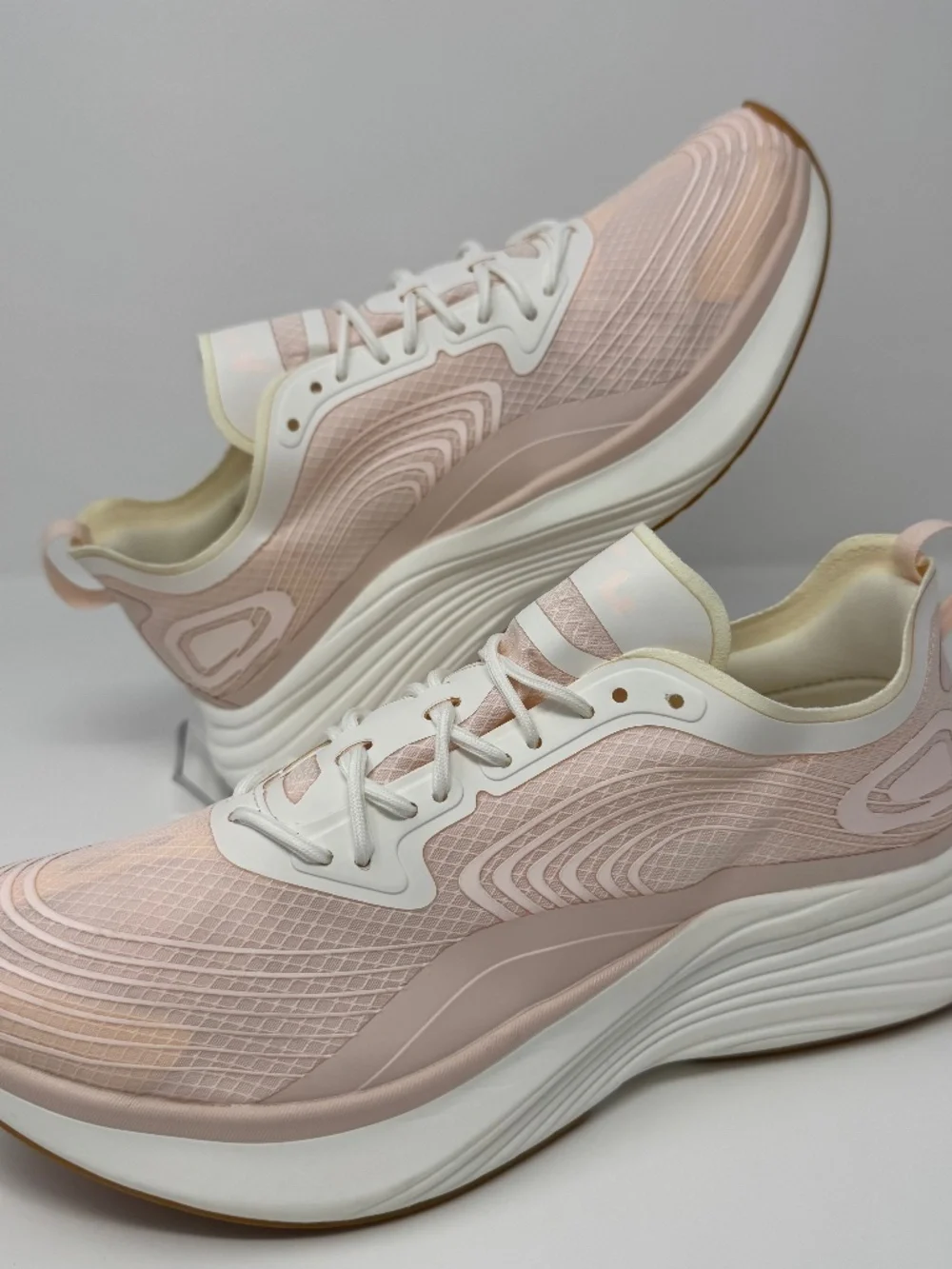APL Athletic Propulsion Labs Women's Streamline Running Shoes Creme Ivory Light