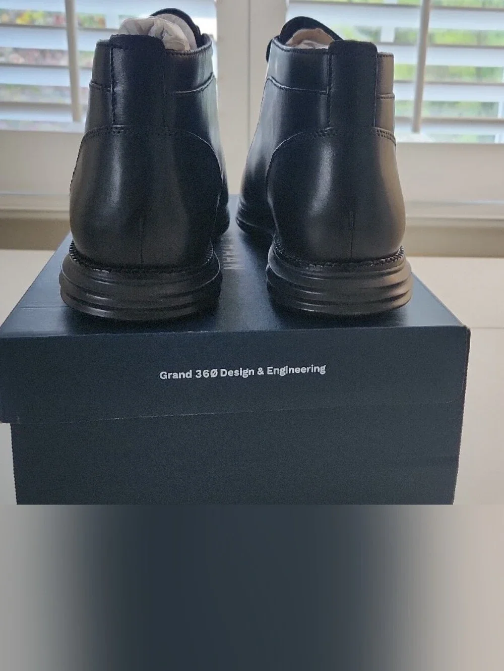 Cole Haan Black Leather Chukka Boots