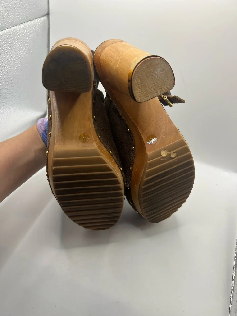 Tory Burch suede clogs
