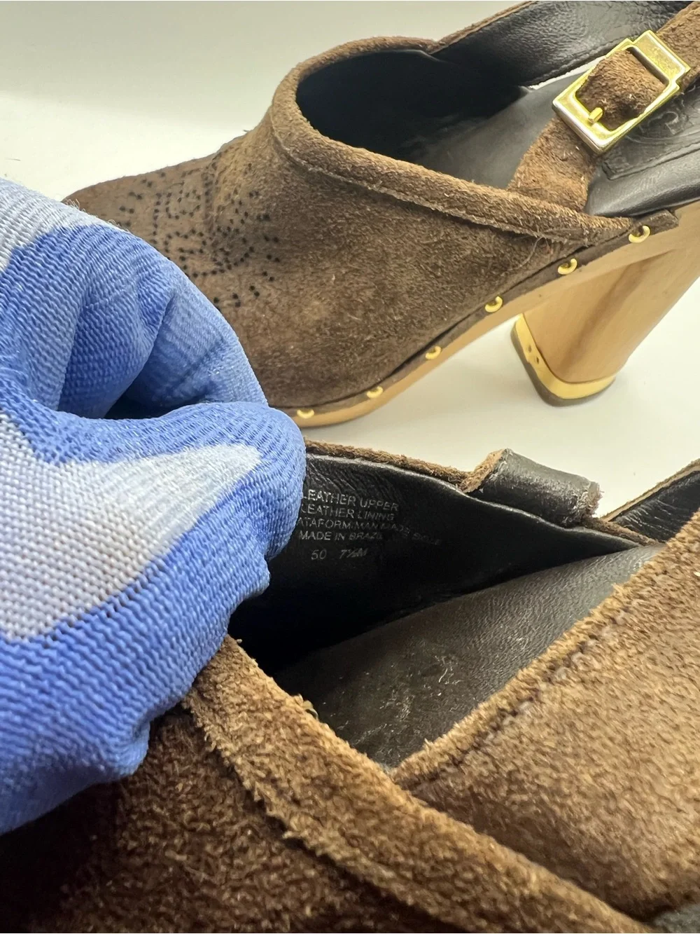 Tory Burch suede clogs