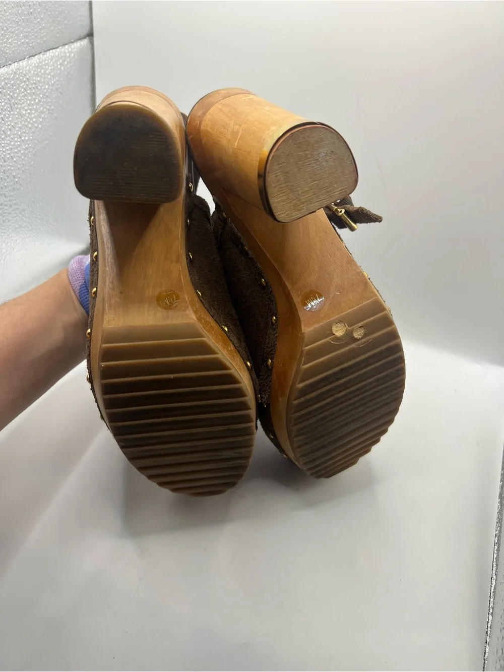 Tory Burch suede clogs