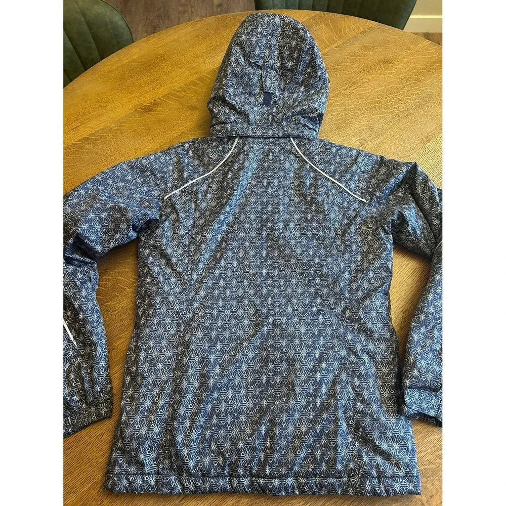 Girls Columbia Ski Jacket – Size 18/20 – Purple Snowflake – Excellent Condition
