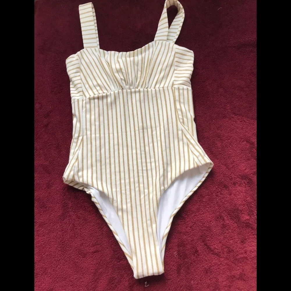 NWT Free People Balmy Nights Stripe one piece XS