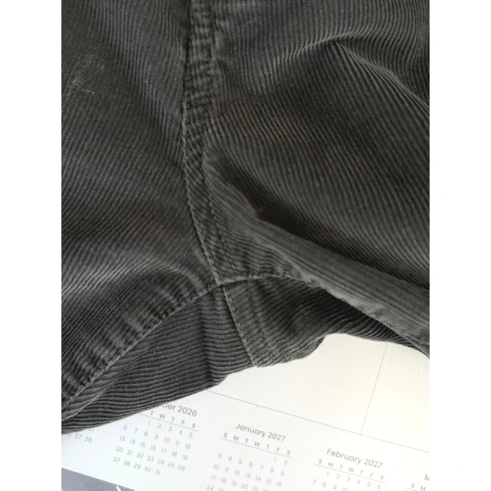 James Perse Corduroy Pants Mens 33 Grey Casual Slim Fit Stretch Preppy Casual