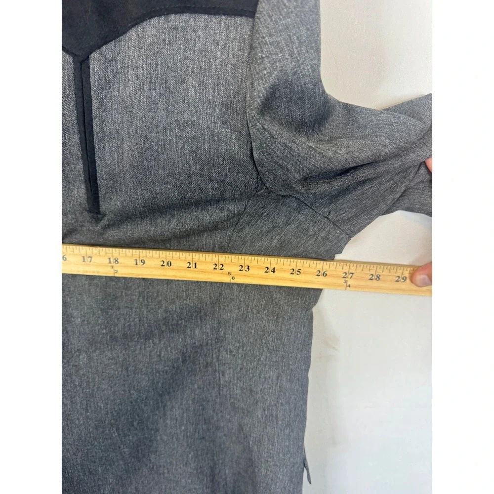 Circle S Mens Western Blazer Gray Black Faux Suede Yoke Sport Coat 54L  USA