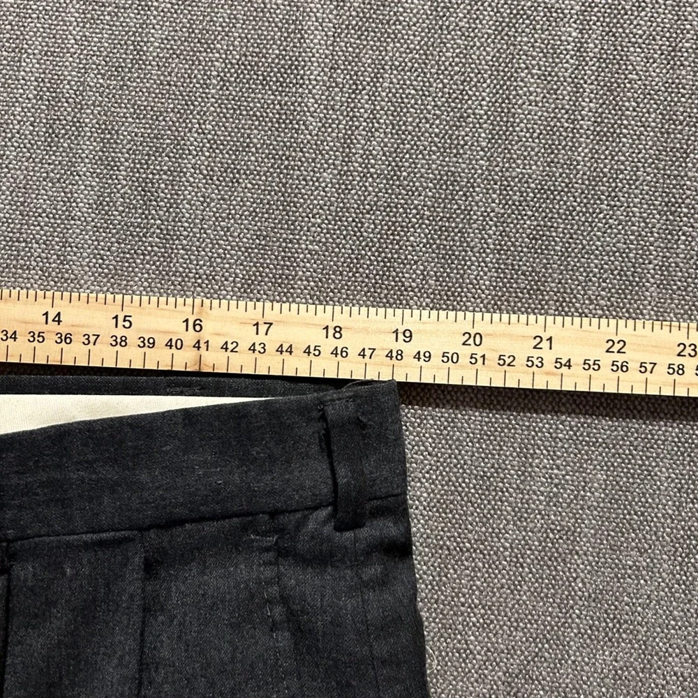 Brooks Brothers Dress Pants Mens 38 Charcoal Grey Pleated Worsted Wool USA Made