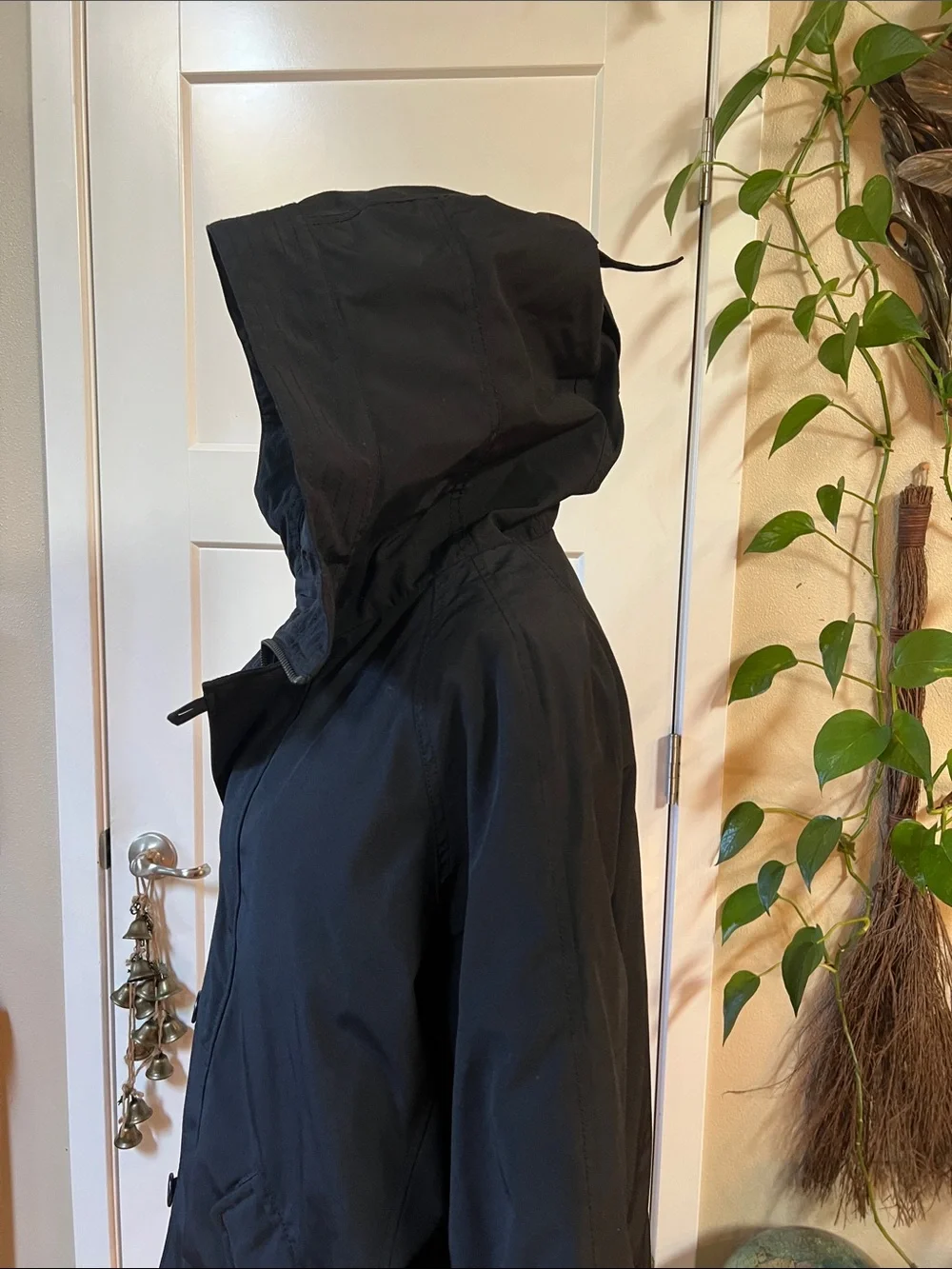 GAP Black Hooded Puffer Coat