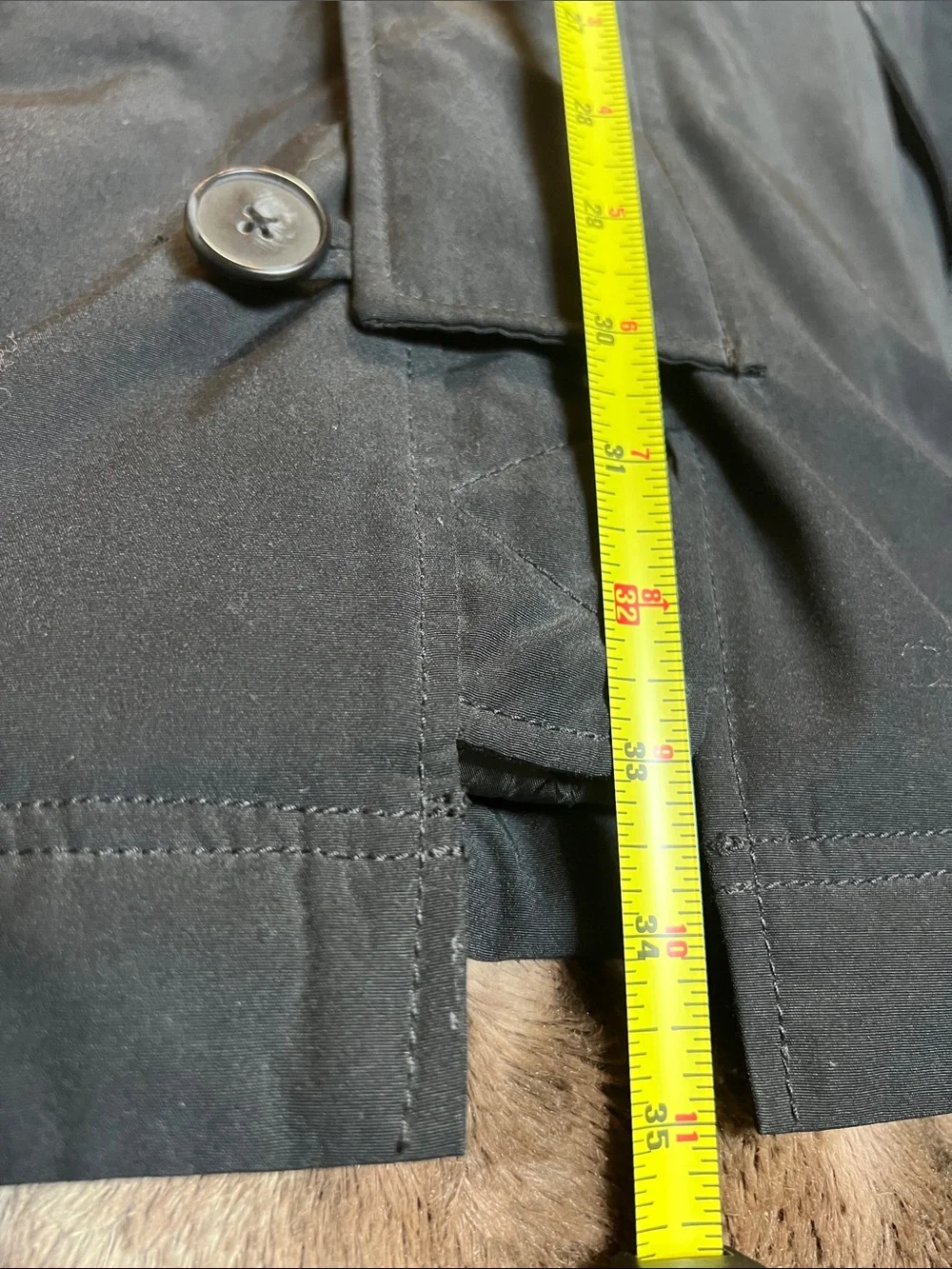 GAP Black Hooded Puffer Coat
