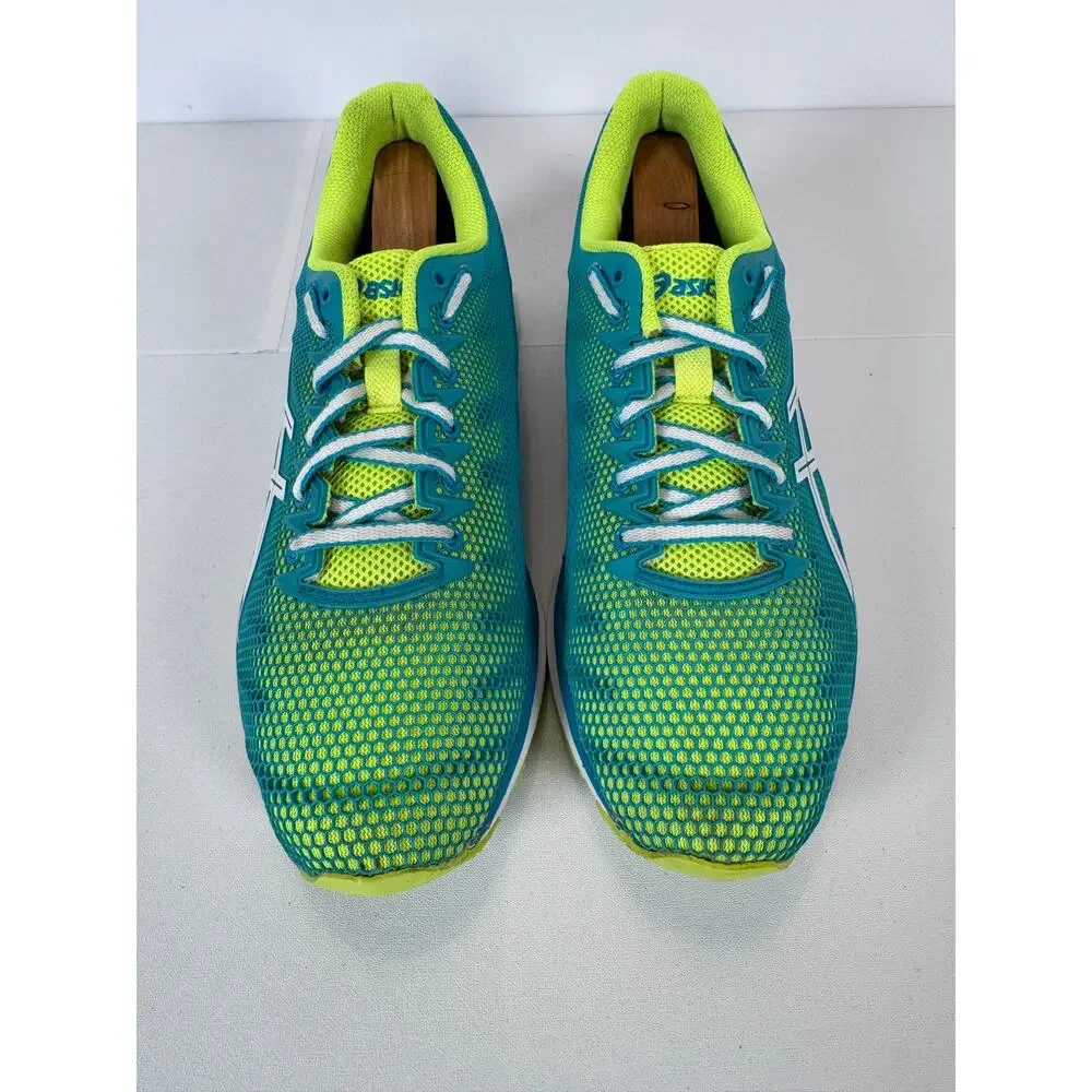 ASICS Gorpcore Gel Speedstar 6 Womens 9 T263N Running Shoes Blue Lime Green