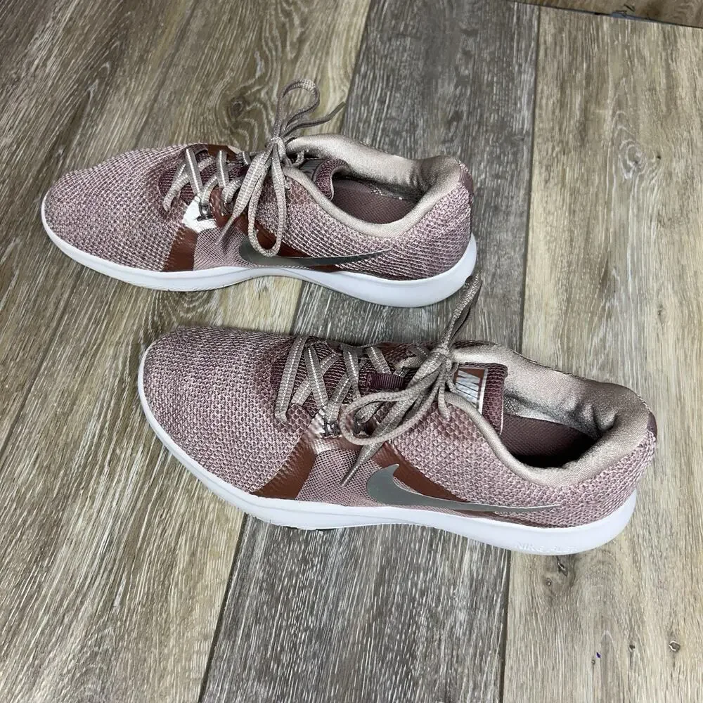 Nike Flex Trainer 8 PRM 924340-200 Pink Running Womens US Size 10 Sneaker Shoes
