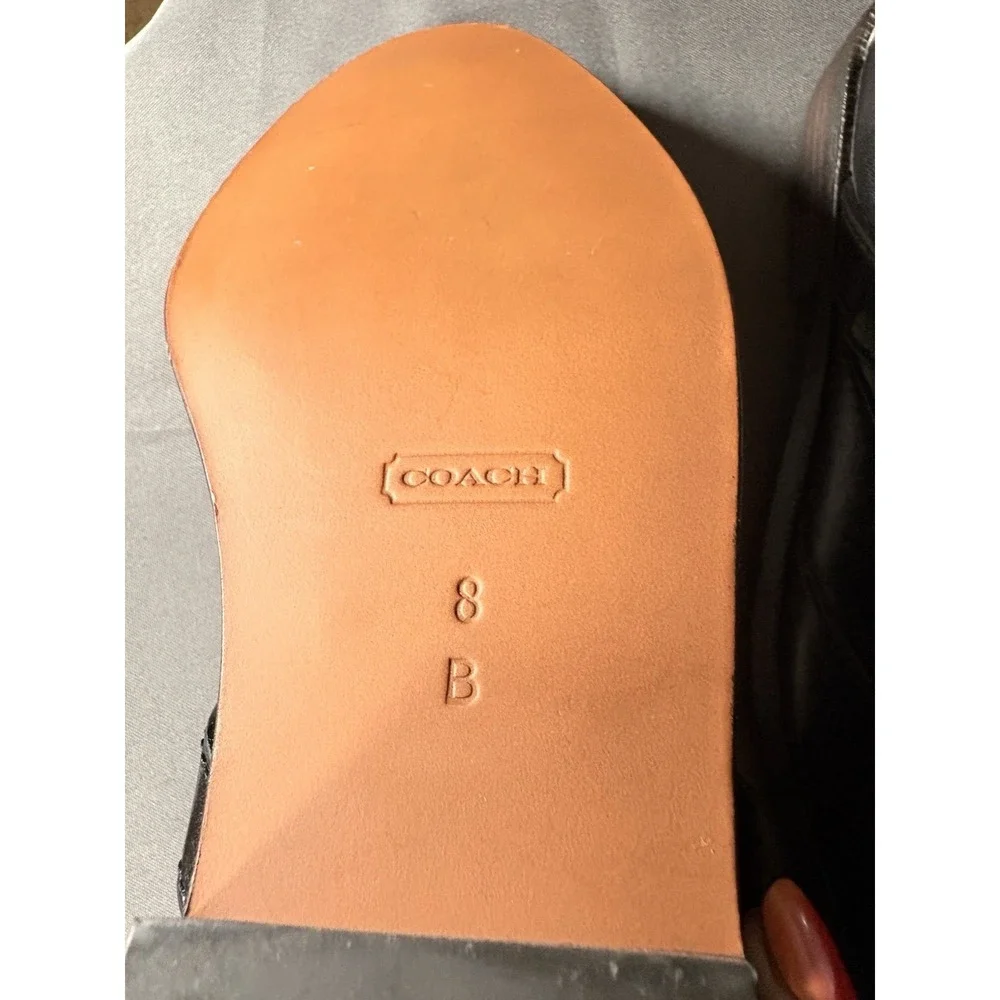 Coach black leather