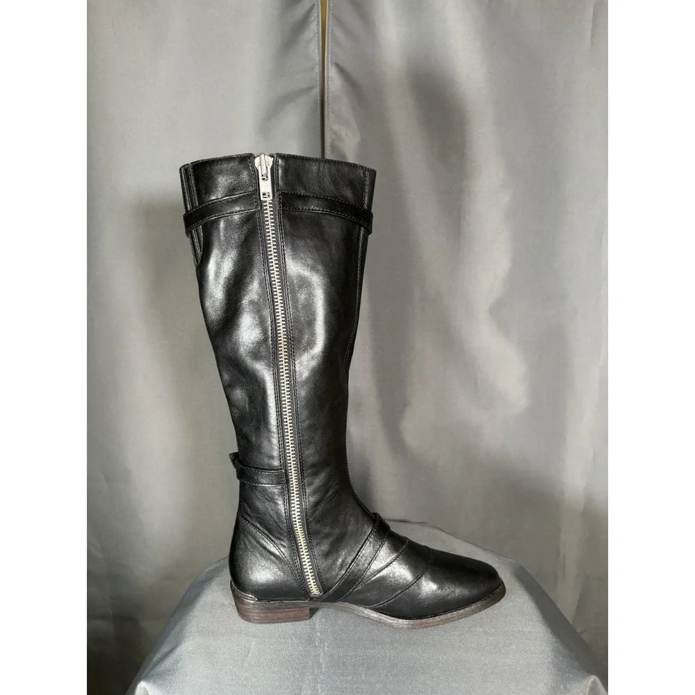 Coach black leather