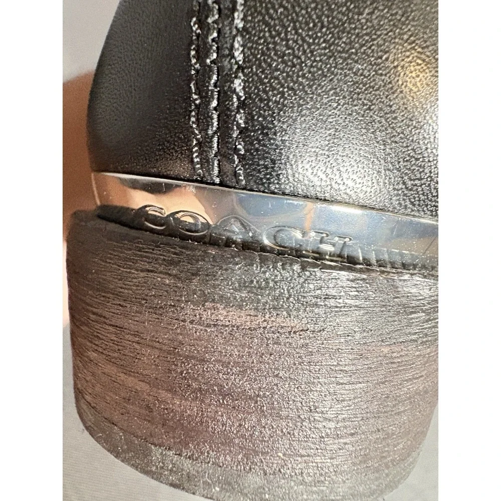 Coach black leather