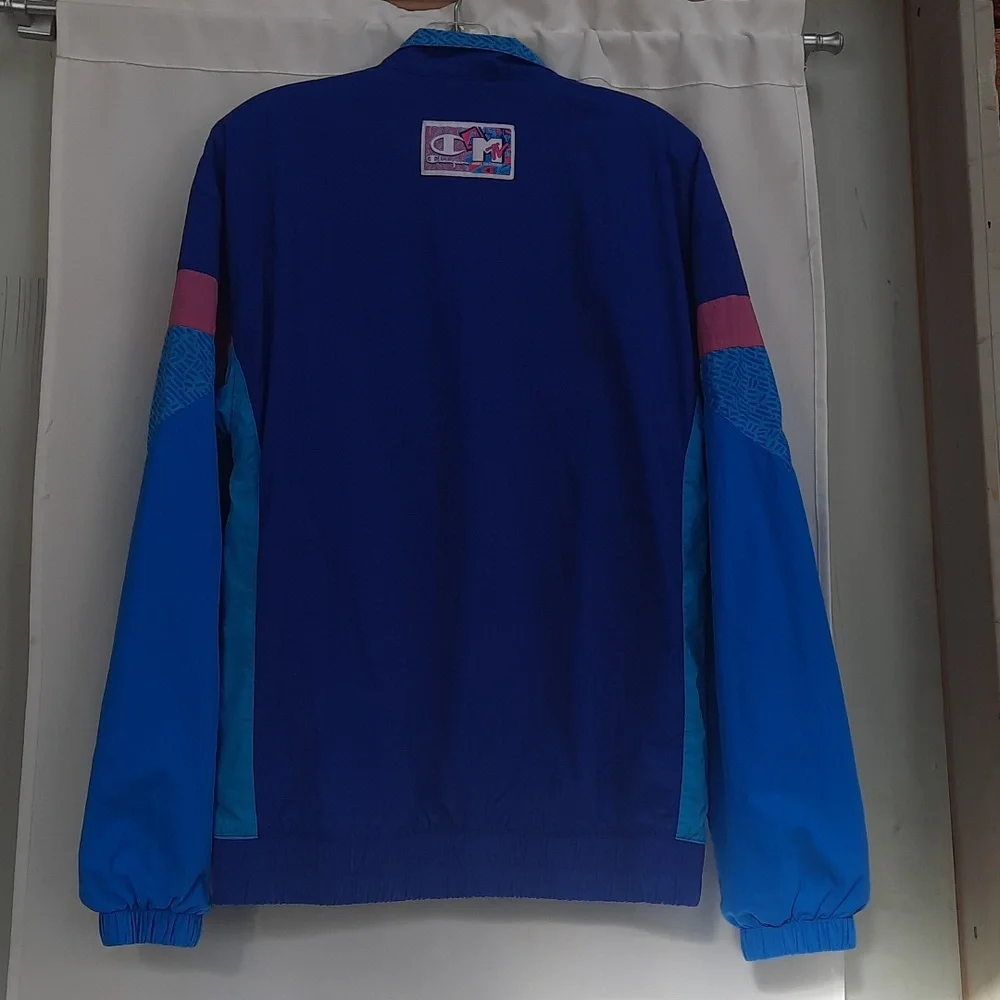 Champion x MTV Colorblock Track Jacket Windbreaker 80's Inspired Unisex