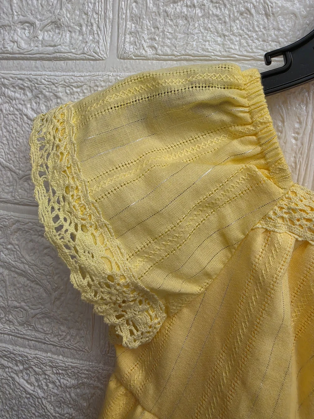 Nwt Wonder Nation Baby Girl's Cotton Yellow Summer Dress, Size 18 months