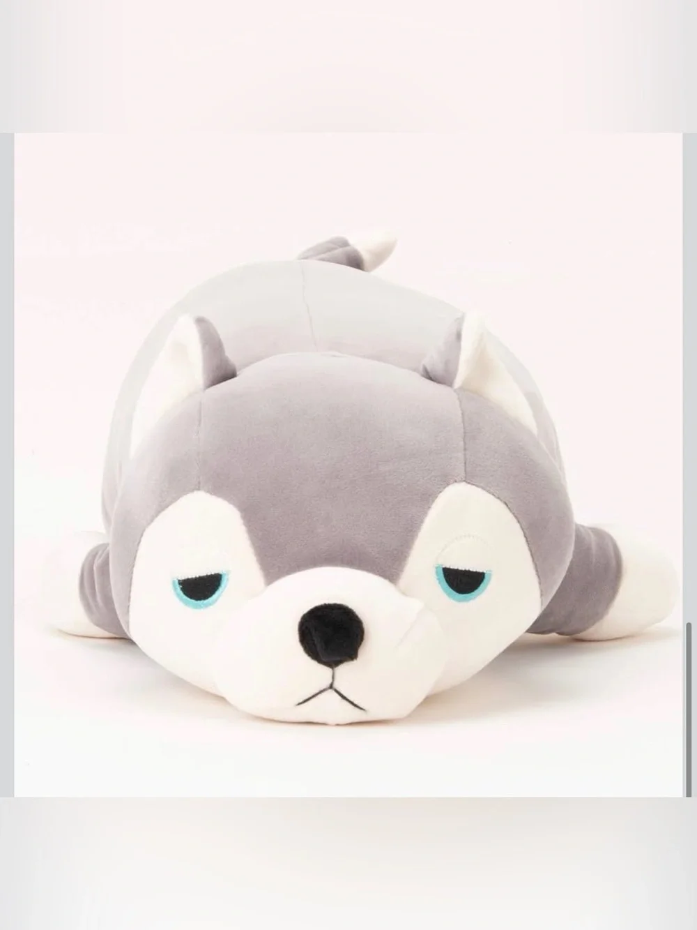NEW Premium Nemu Nemu Animals Hug Pillow Husky Dog, Size L 26.4 inch